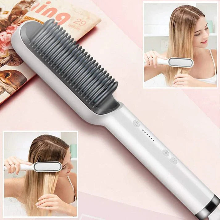 Cepillo Alisador + Logra un Cabello Suave y Liso en Segundos